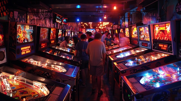 Game development workspace with mountain backdrop